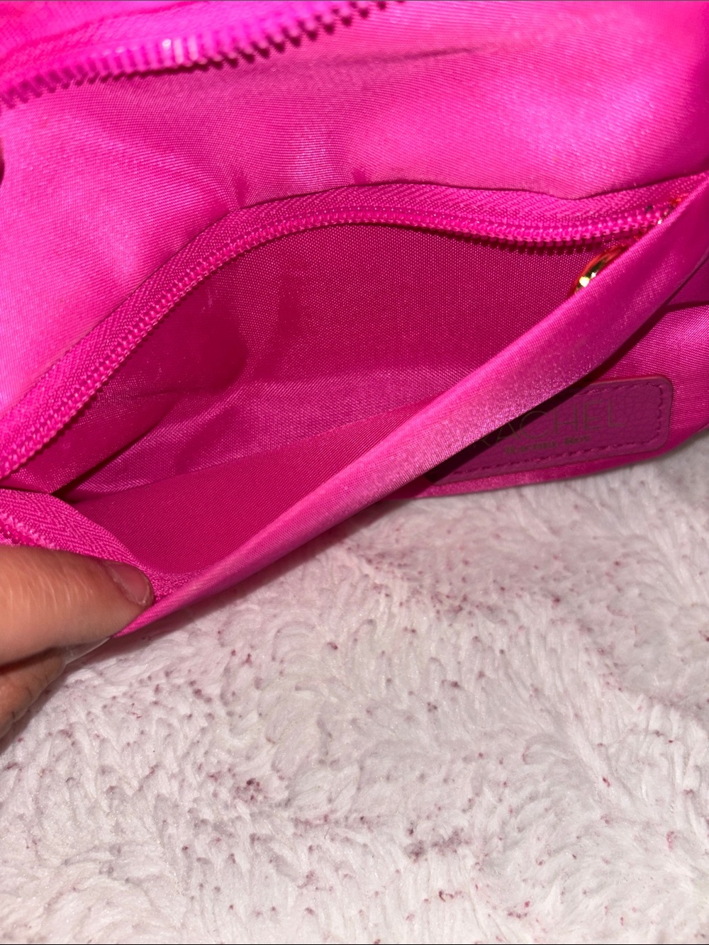 RACHEL Rachel Roy Hot Pink Nylon Crossbody Waist Bag - Picture 4 of 8